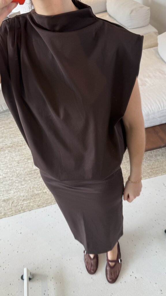 Soeur Idris T-shirt - Marron Fonce