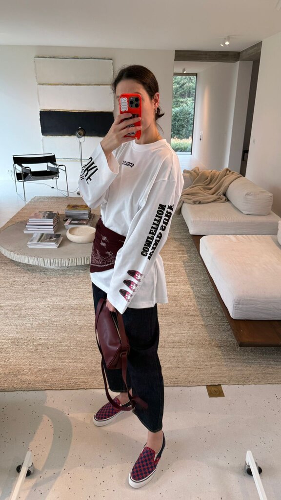 Stieglitz Monica Skate Tee Wide Sleeves - White