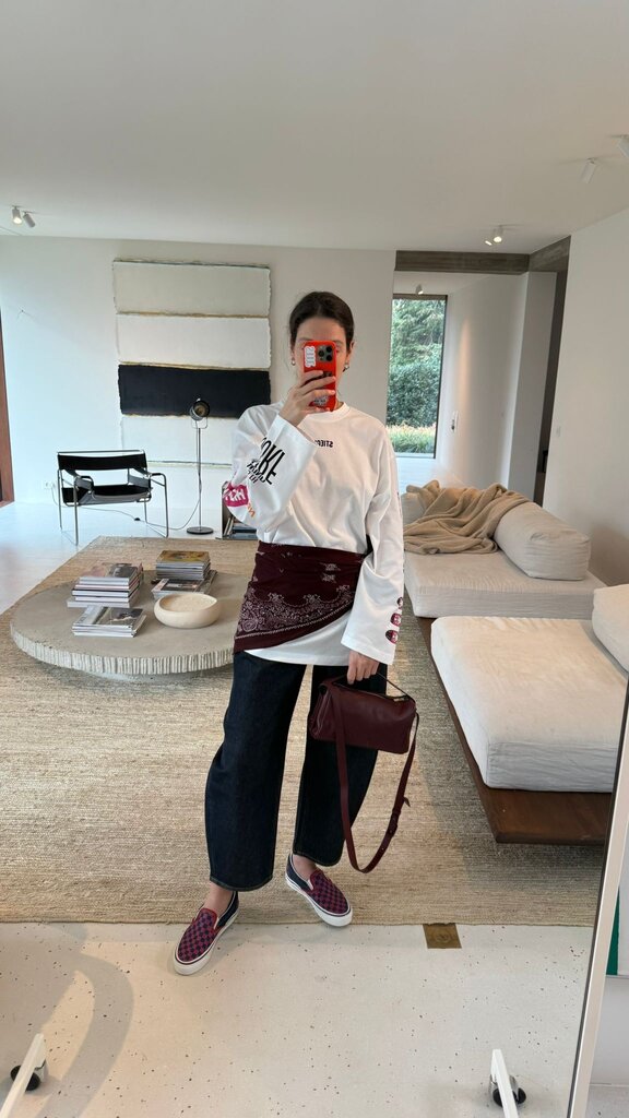 Stieglitz Monica Skate Tee Wide Sleeves - White