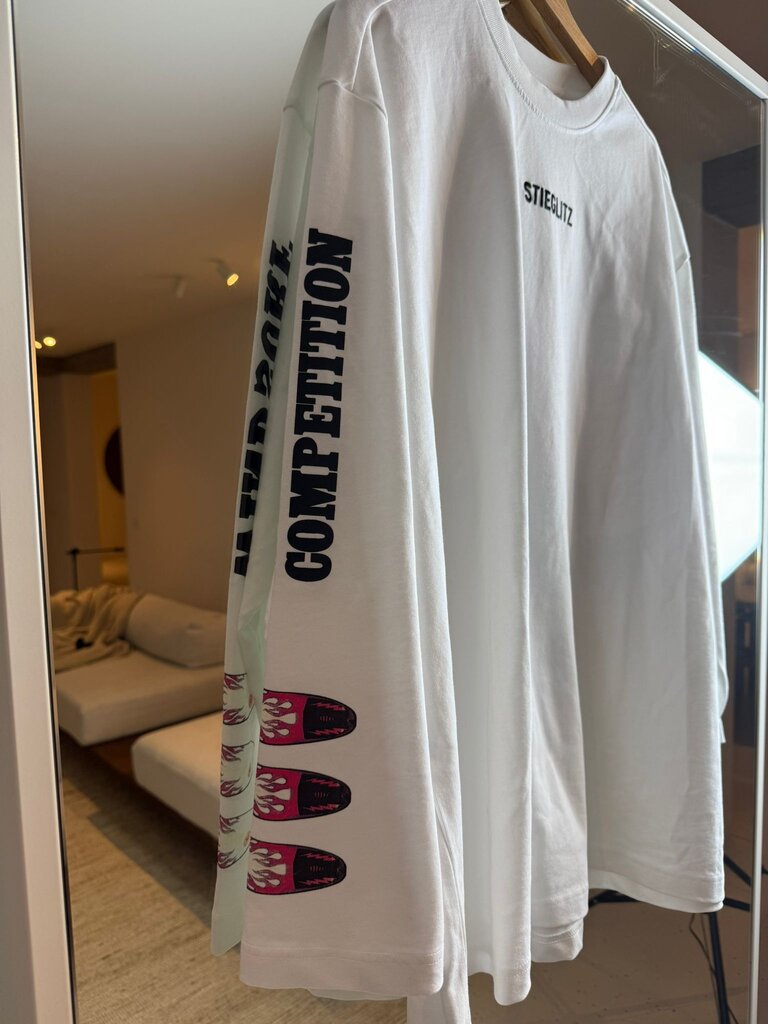 Stieglitz Monica Skate Tee Wide Sleeves - White