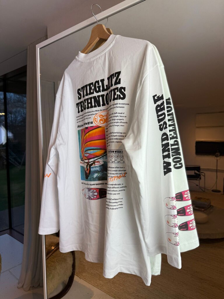 Stieglitz Monica Skate Tee Wide Sleeves - White