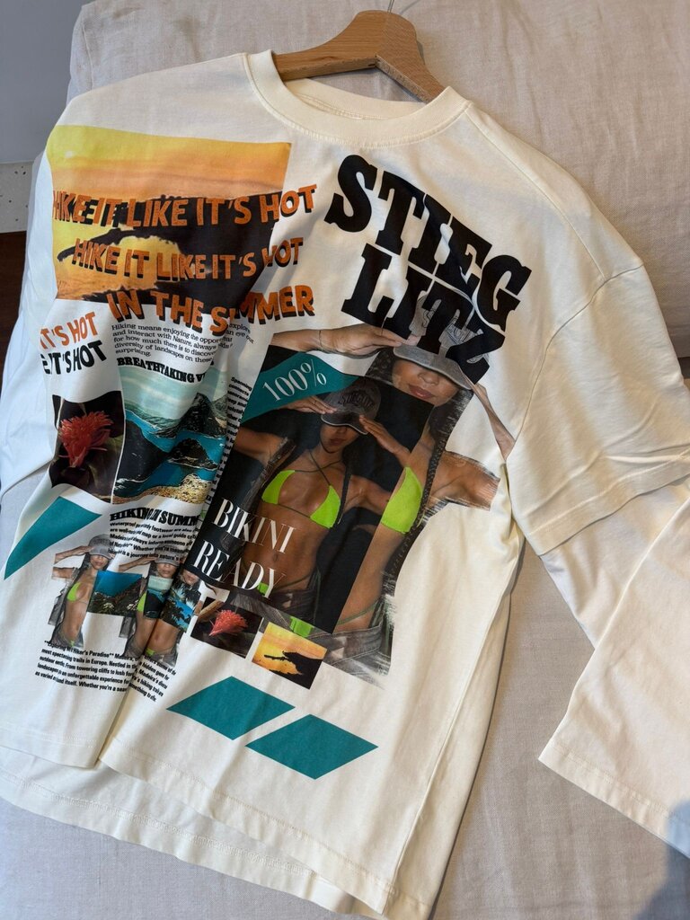 Stieglitz Dennis Skate Tee Double Sleeves - Off White