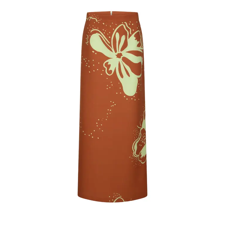AVDW Flora Travel Maxi Skirt - Brown