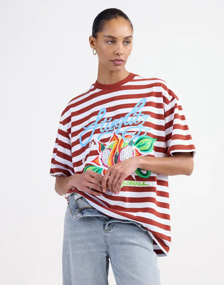 Stieglitz Jovita Oversized T-shirt - Brown