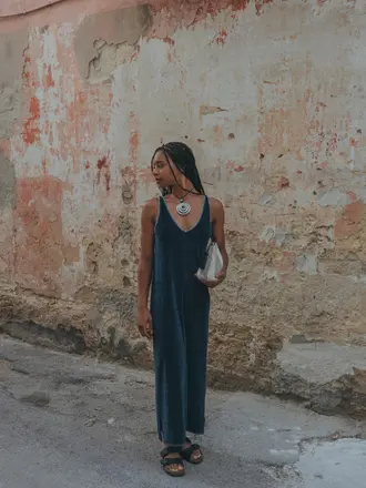 Love Sundaily Pilar Dress - Navy