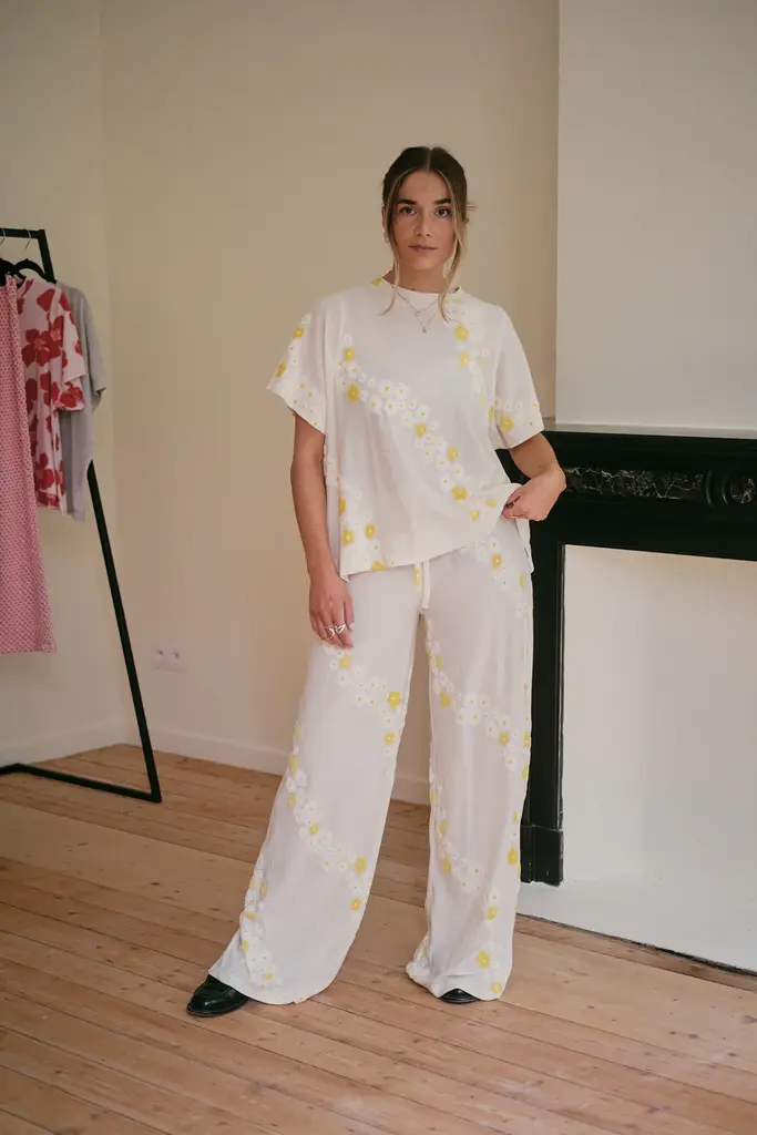 Love Sundaily Valma T-shirt - Yellow Flower