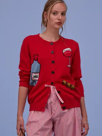 Nathalie Vleeschouwer Hyeres Knitwear - Coral Red