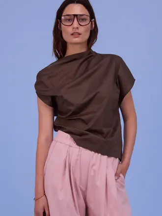 Nathalie Vleeschouwer Feline Blouse - Dark Khaki