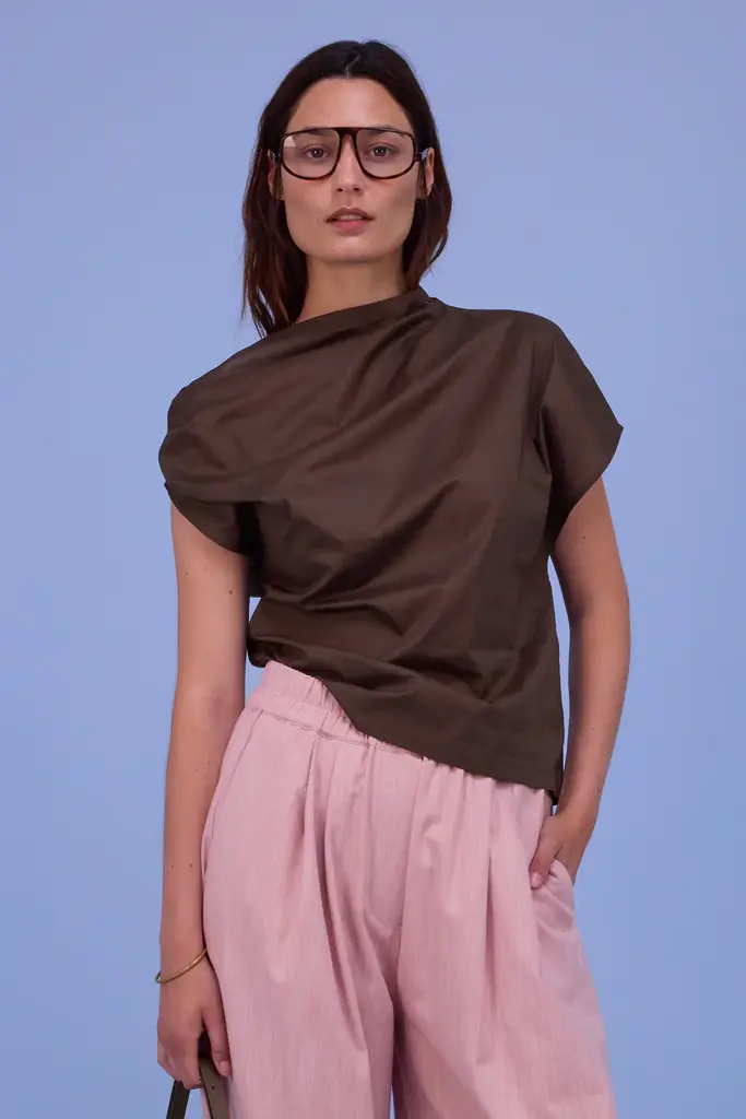 Nathalie Vleeschouwer Feline Blouse - Dark Khaki