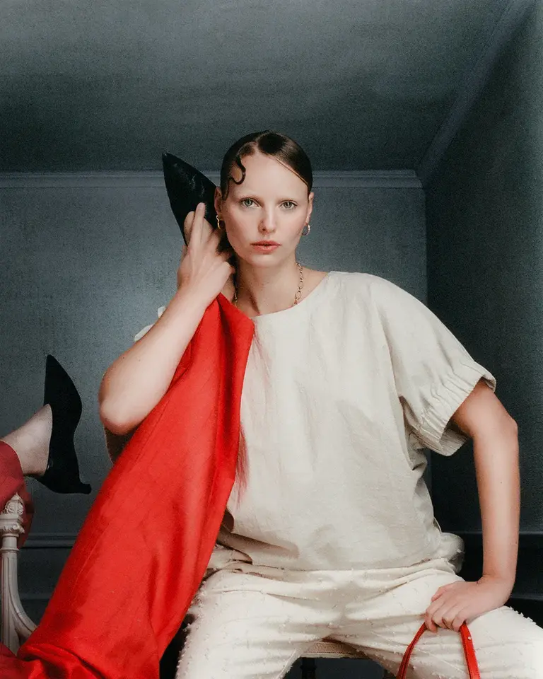 Nathalie Vleeschouwer Geraldine Blouse - Chalk White