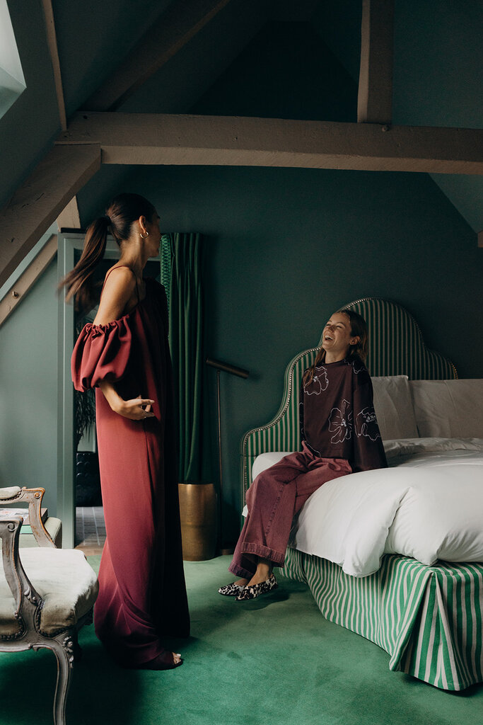 Cou Cou Collection Champagne Dress - Bordeaux