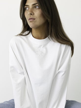 Cou Cou Collection Mimosa Tee Long Sleeves - White