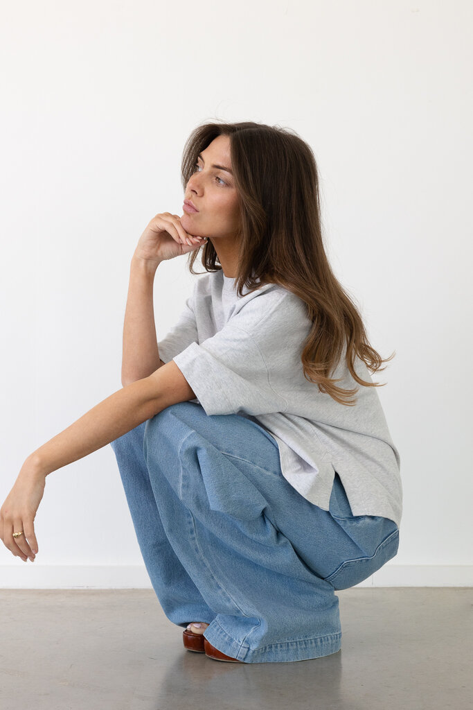 Cou Cou Collection Mimosa Tee Short Sleeves - Grey