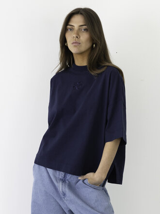 Cou Cou Collection Mimosa Tee Short Sleeves - Navy