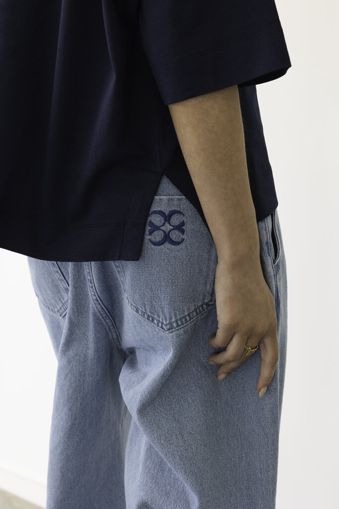 Cou Cou Collection Mimosa Tee Short Sleeves - Navy