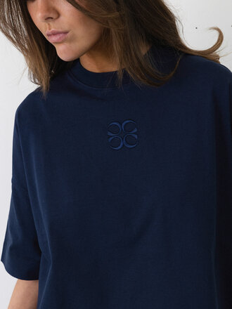 Cou Cou Collection Mimosa Tee Short Sleeves - Navy