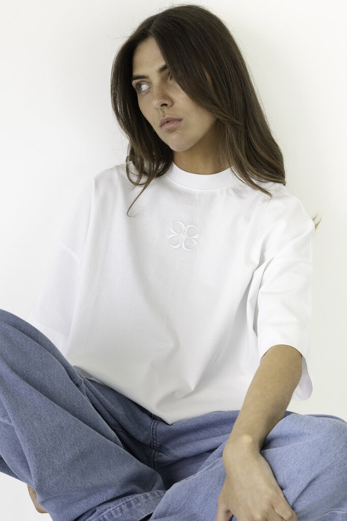 Cou Cou Collection Mimosa Tee Short Sleeves - White