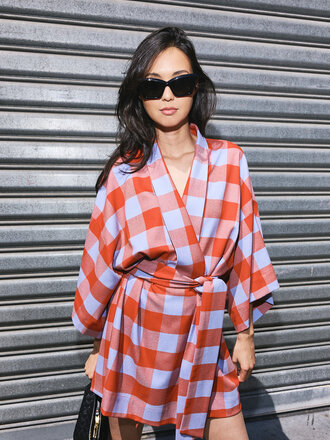 Studio Clique Romina Dress - Blue/Brick