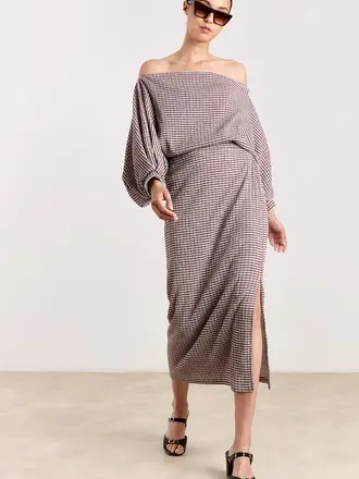 Studio Clique An Blouse - Cranberry/Light Grey