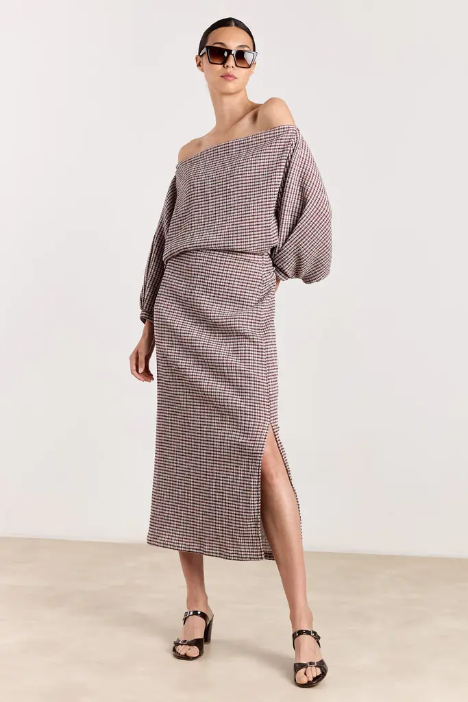 Studio Clique An Blouse - Cranberry/Light Grey