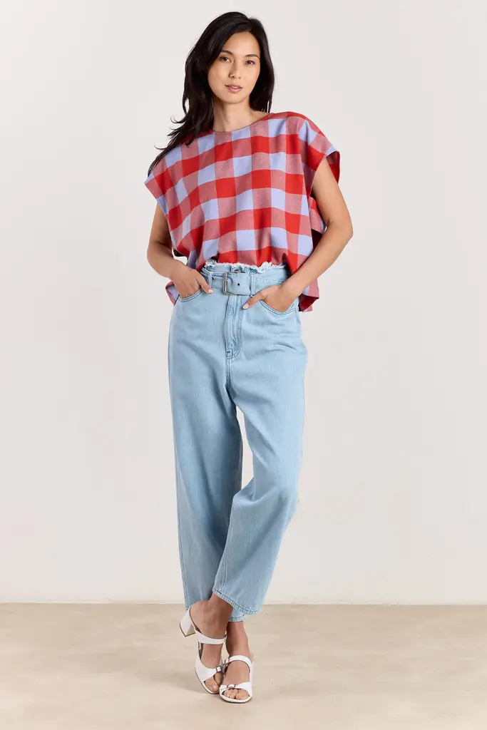 Studio Clique Esmeralda Top - Blue/Brick