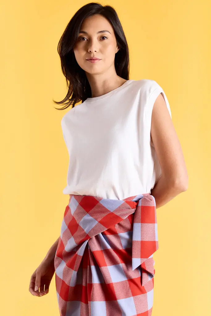 Studio Clique Gisele Skirt - Blue/Brick