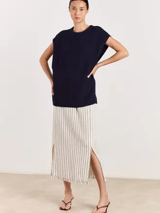 Studio Clique Ashley Knit Top - Navy