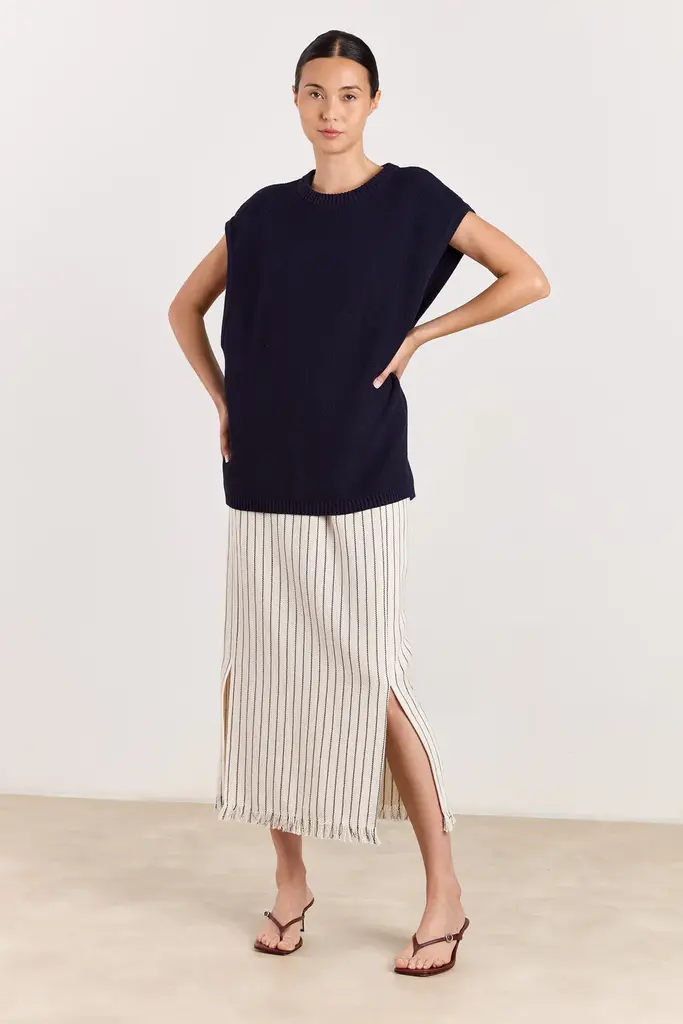 Studio Clique Ashley Knit Top - Navy