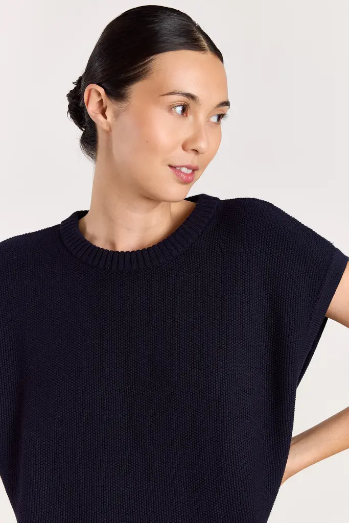 Studio Clique Ashley Knit Top - Navy
