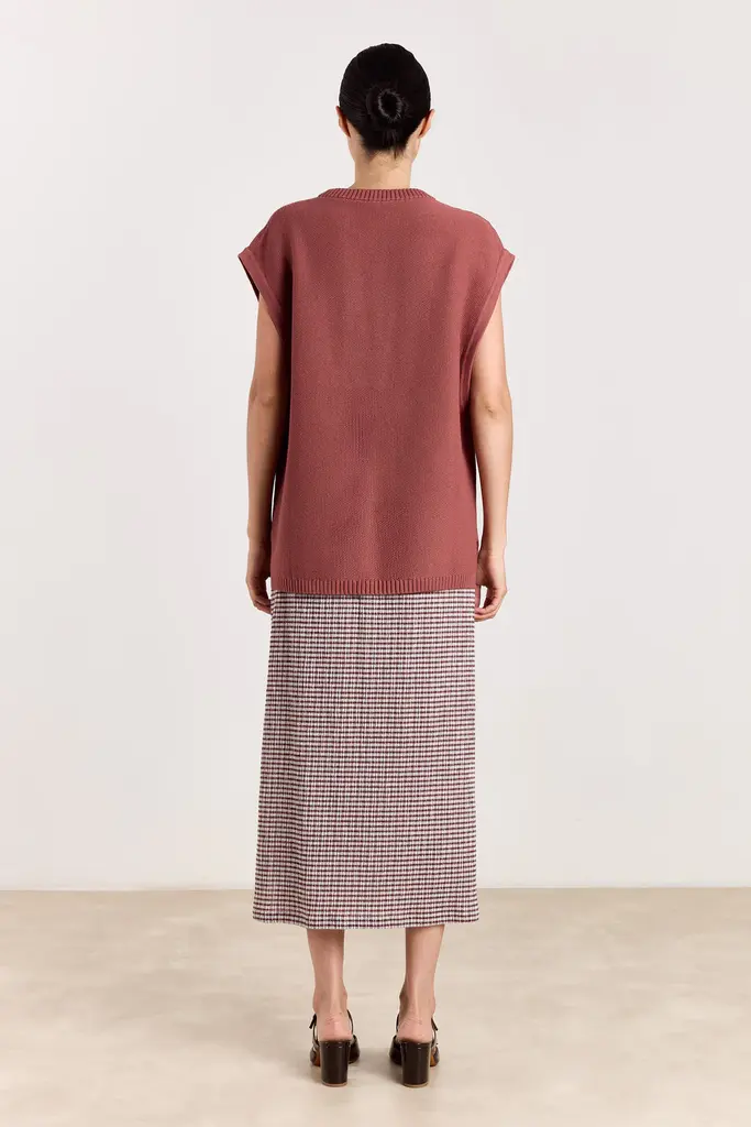 Studio Clique Ashley Knit Top - Marsala Red