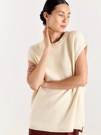 Studio Clique Ashley Knit Top - Cream