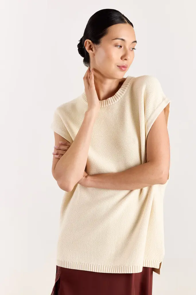 Studio Clique Ashley Knit Top - Cream