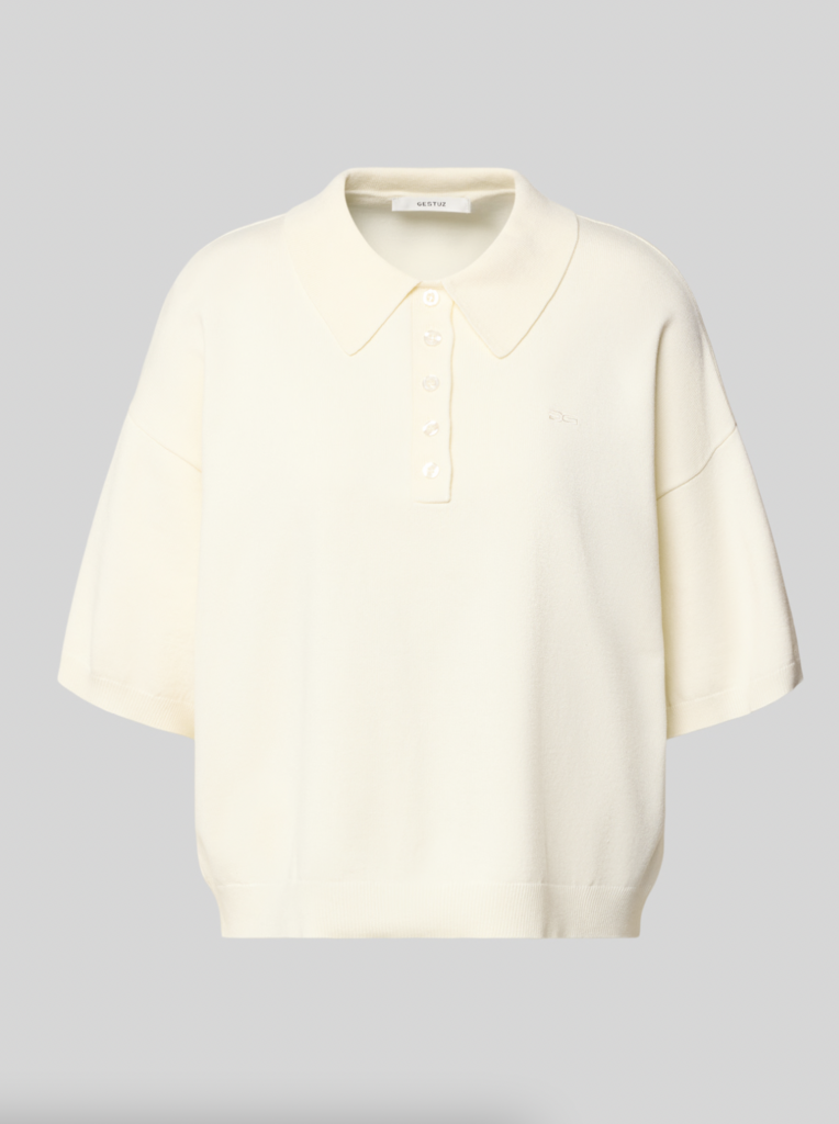 Gestuz Talla Polo Pullover - Egret