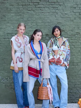 AVDW Snake Sleeveless Cardigan - Ecru