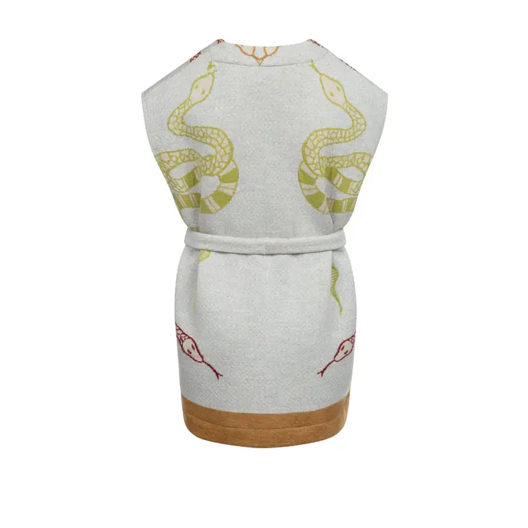AVDW Snake Sleeveless Cardigan - Ecru
