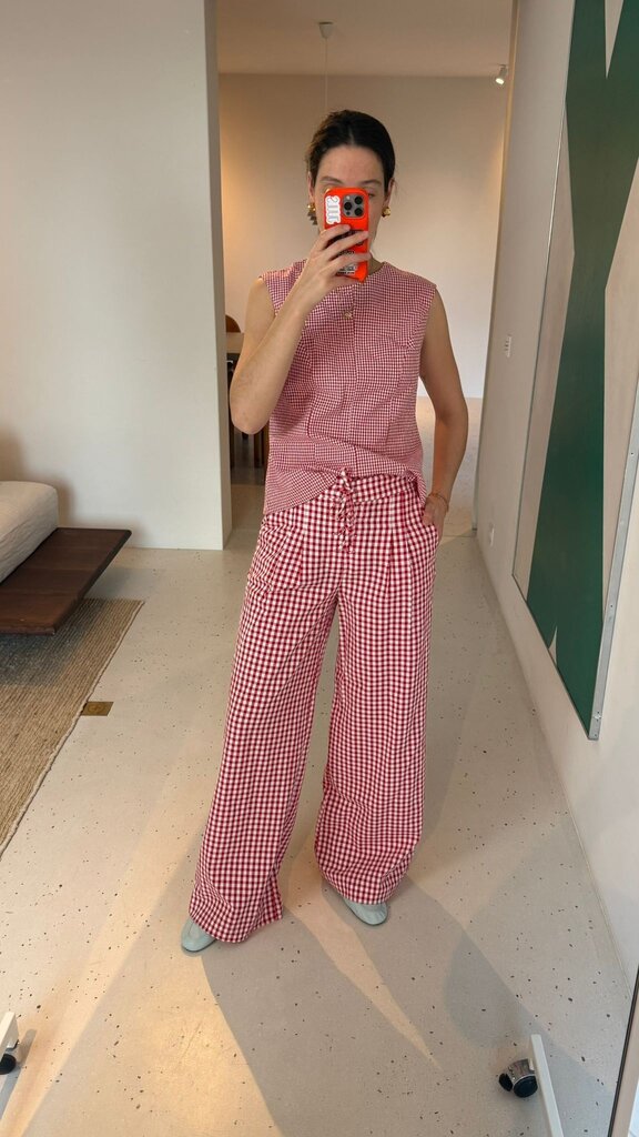 Bad Habits Flora Pants - Red