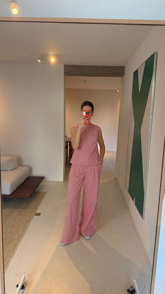 Bad Habits Flora Pants - Red