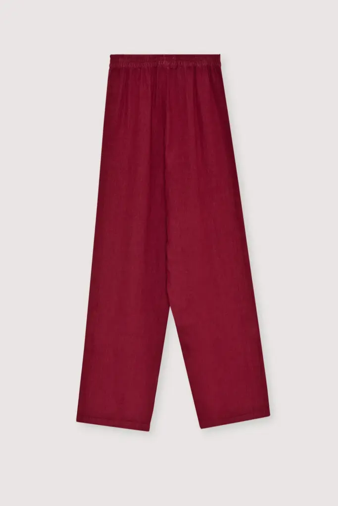 The New Society Melissa Pants - Crimson/Wine
