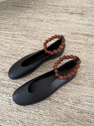 ODARE Alma Ballerina - Nappa Nero