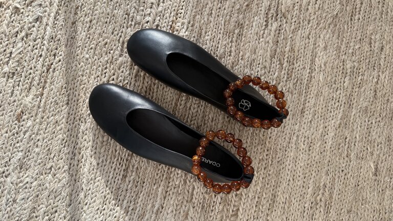 ODARE Alma Ballerina - Nappa Nero