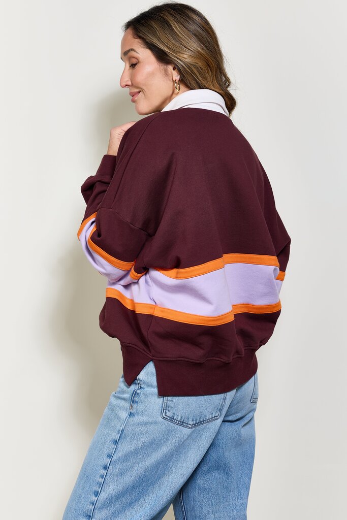 COCO Y MARIA Hugo Polo - Bordeaux - Lilac - Orange