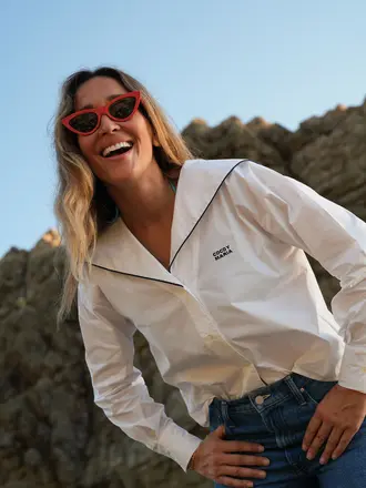 COCO Y MARIA Camisa Marina - White