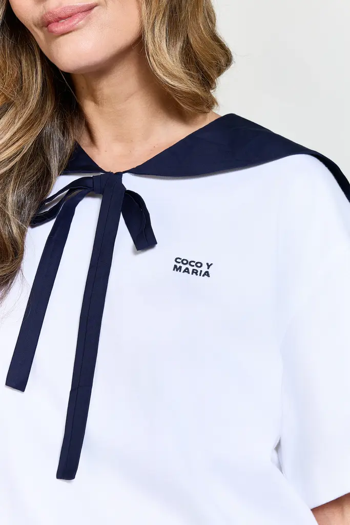 COCO Y MARIA Marino T-shirt - White/Navy