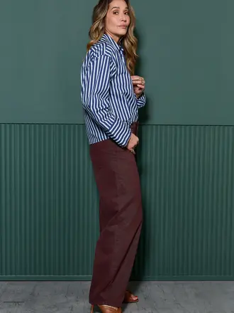 COCO Y MARIA La Camisa Classic - Blue Stripe