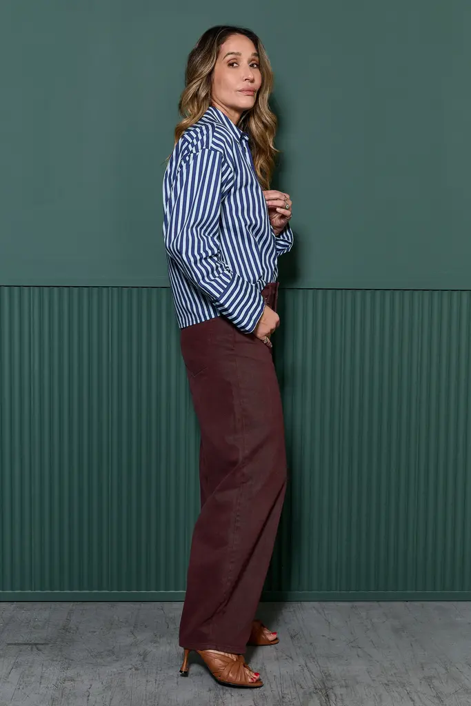 COCO Y MARIA La Camisa Classic - Blue Stripe