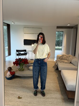 RE/BORN Raffa T-shirt - Butter