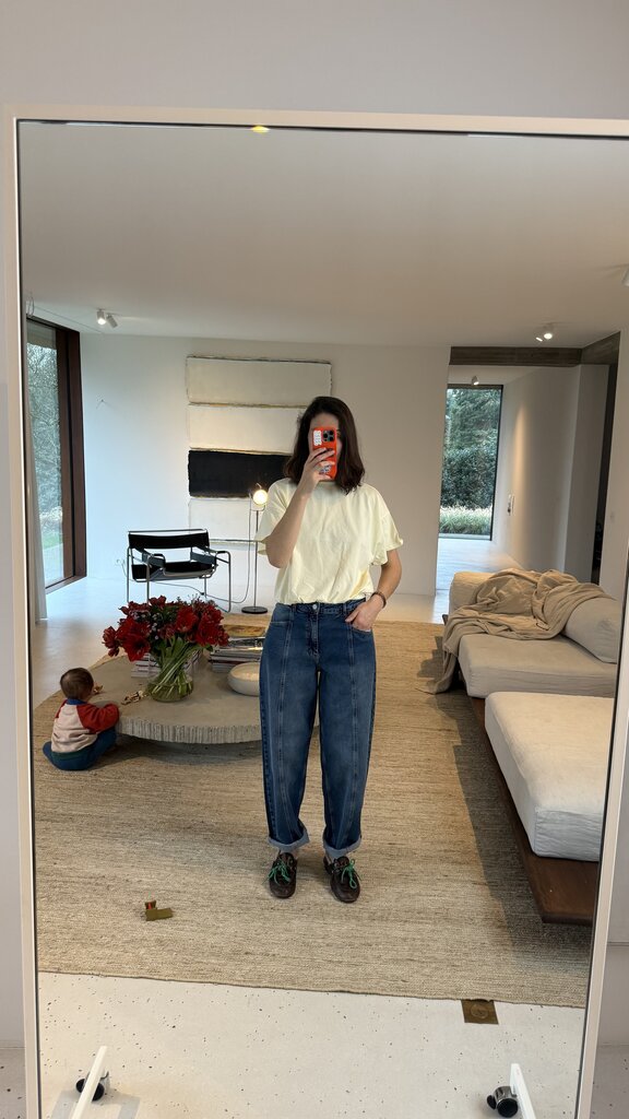 RE/BORN Raffa T-shirt - Butter