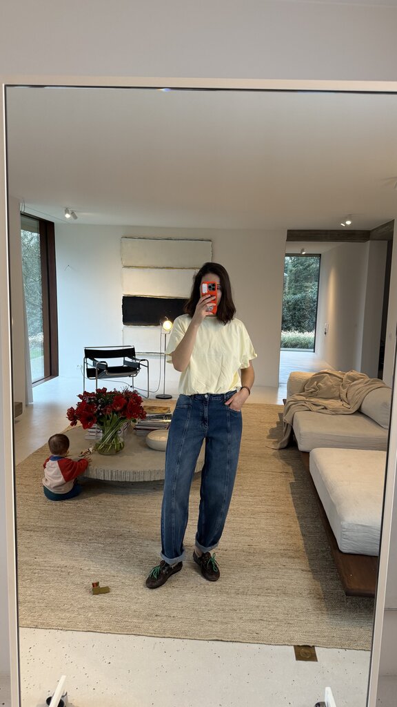 RE/BORN Raffa T-shirt - Butter