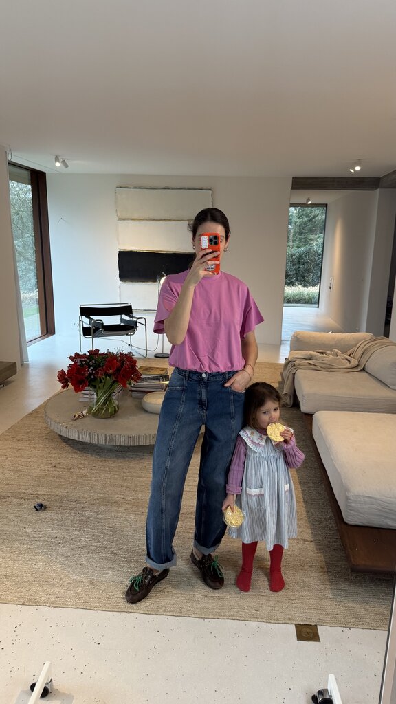 RE/BORN Raffa T-shirt - Berry Pink