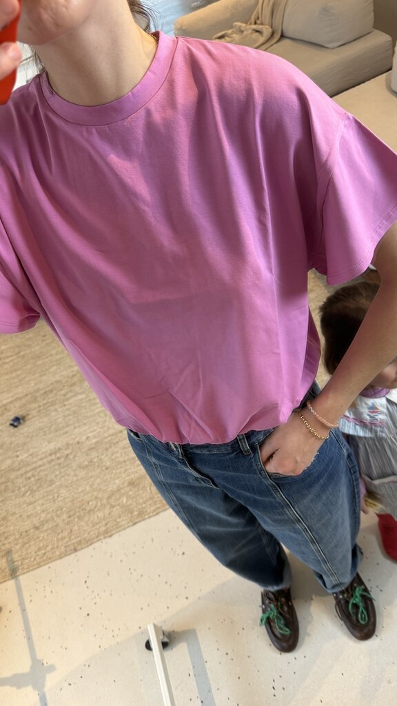 RE/BORN Raffa T-shirt - Berry Pink